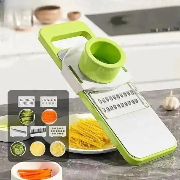 5-in-1 Stainless Steel Vegetable Cutter & Slicer