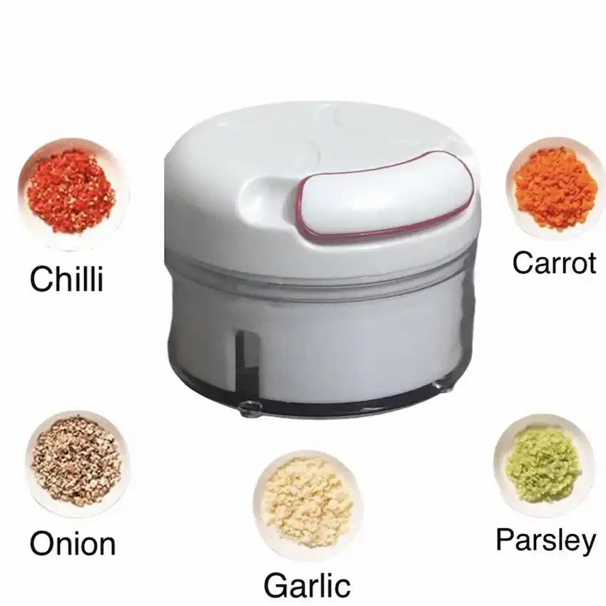 Mini Manual Pull Chopper for Garlic, Vegetables & Meat