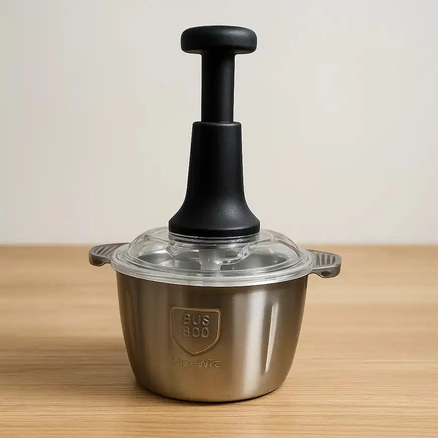 2L Manual Food Chopper with Steel Blades