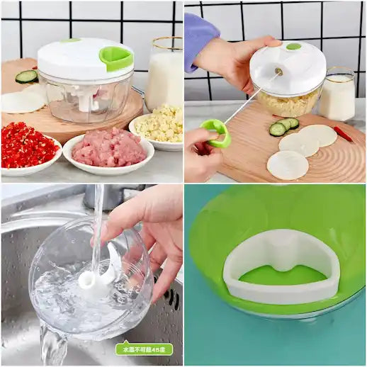 Manual Food Chopper for Vegetables , Fruits, & Herbs