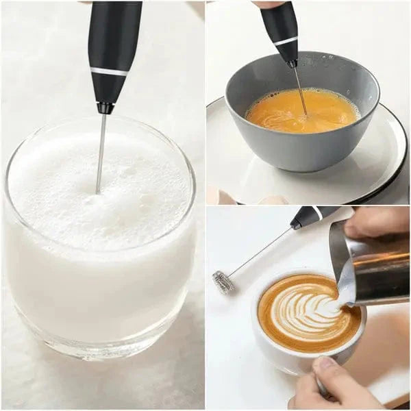 2-in-1 Electric Milk Frother & Egg Whisk – USB Rechargeable