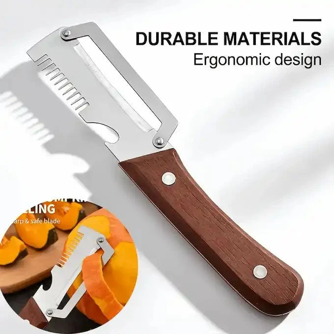 3-in-1  Vegetable Cutter Slicer Peeler Knife & Bottle Opener