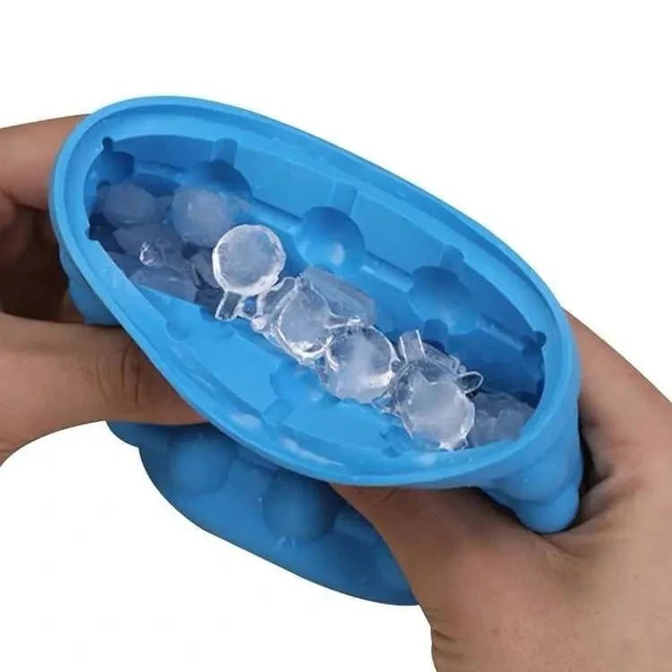 Silicone Ice Cube Maker Bucket with Airtight Lid