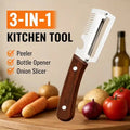 3-in-1  Vegetable Cutter Slicer Peeler Knife & Bottle Opener