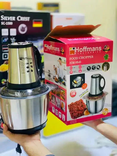 3L 1000W Food Chopper with 6 Steel Blades