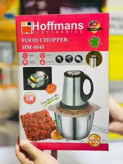 3L 1000W Food Chopper with 6 Steel Blades