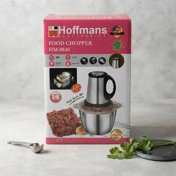 3L 1000W Food Chopper with 6 Steel Blades