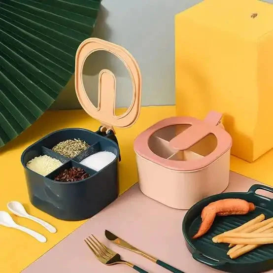 4-in-1 1000ml Masala Box & Spice Storage Container